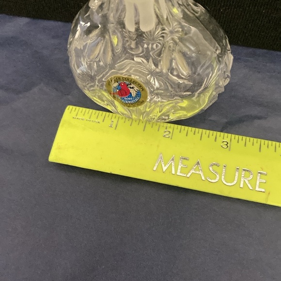 Hafbauer German perfume bottle (empty) vintage bottle seashell 24% lead crystal - Picture 8 of 8